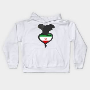 Gerbil Iran (dark) Kids Hoodie